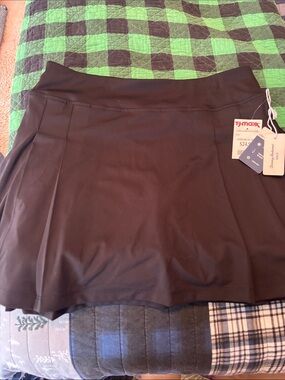 Tommy Bahama Black Pleated Mini Skirt